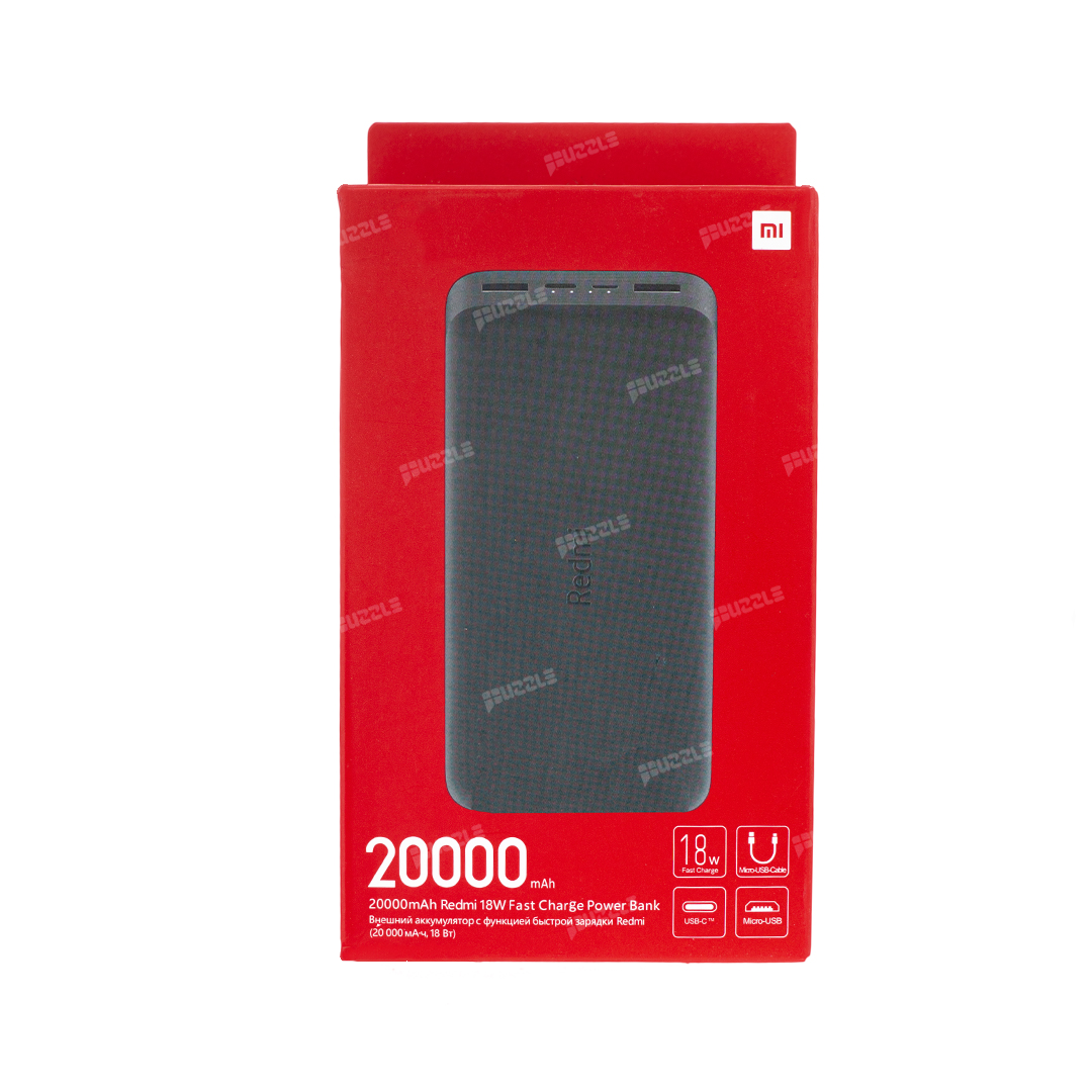 پاور بانک شیائومی مدل Xiaomi Redmi PB200LZM ظرفیت 20000 میلی آمپر ساعت
