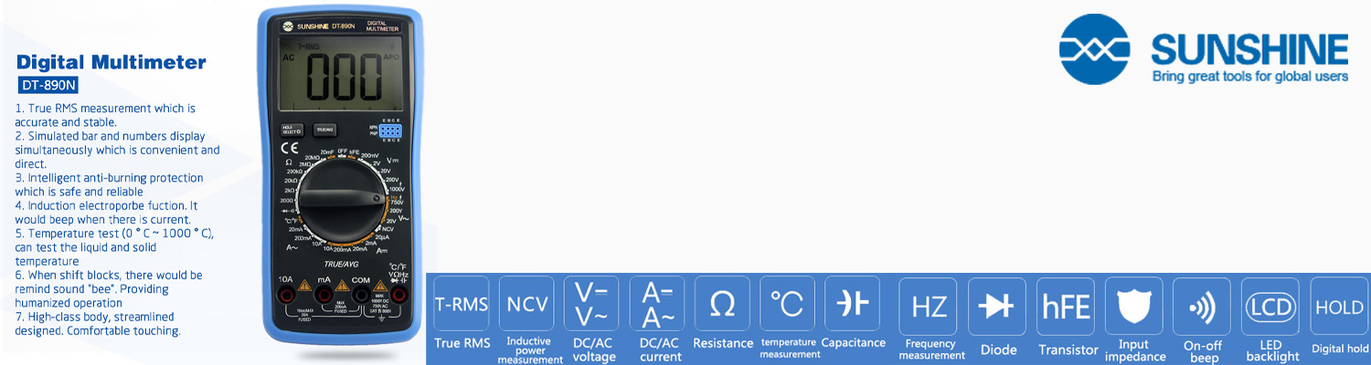 مولتی متر دیجیتال سانشاین Sunshine DT-890N