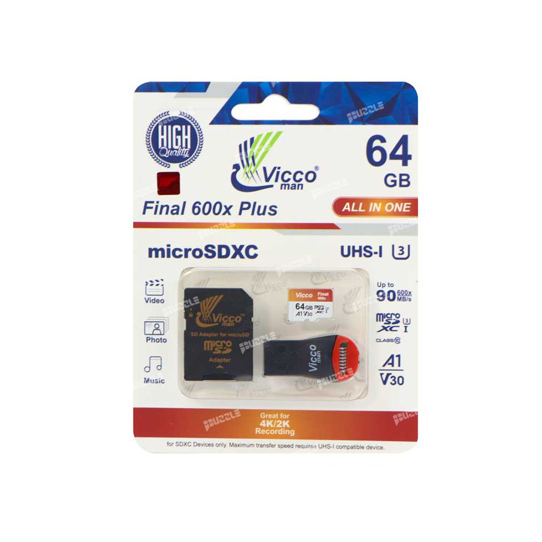 رم میکرو 64 گیگابایت ویکومن vicco man micro SD card