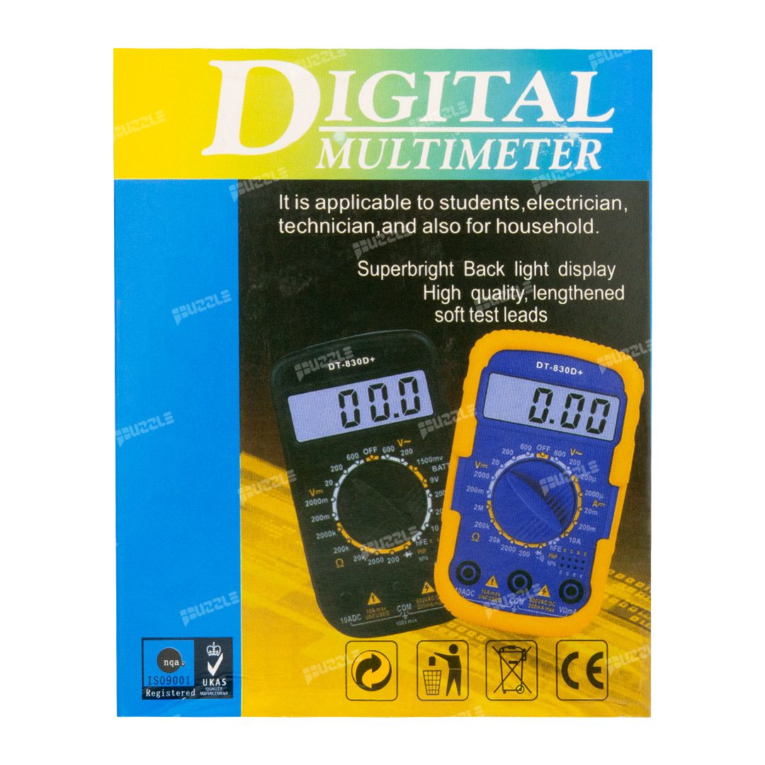 مولتی متر دیجیتال DT-830D Plus (جعبه باز)
