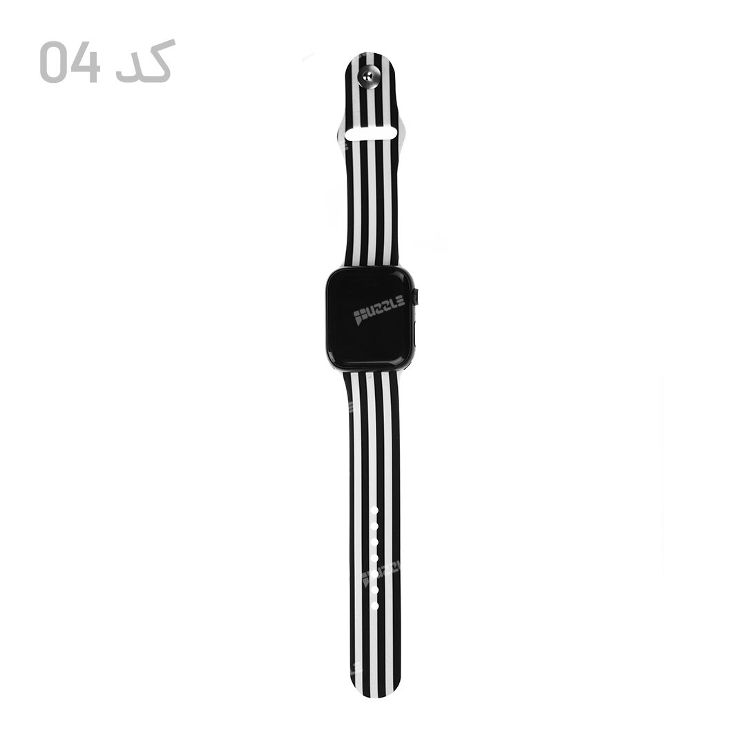 دستبند اپل واچ طرح دار سیلیکونی سایز 42/44