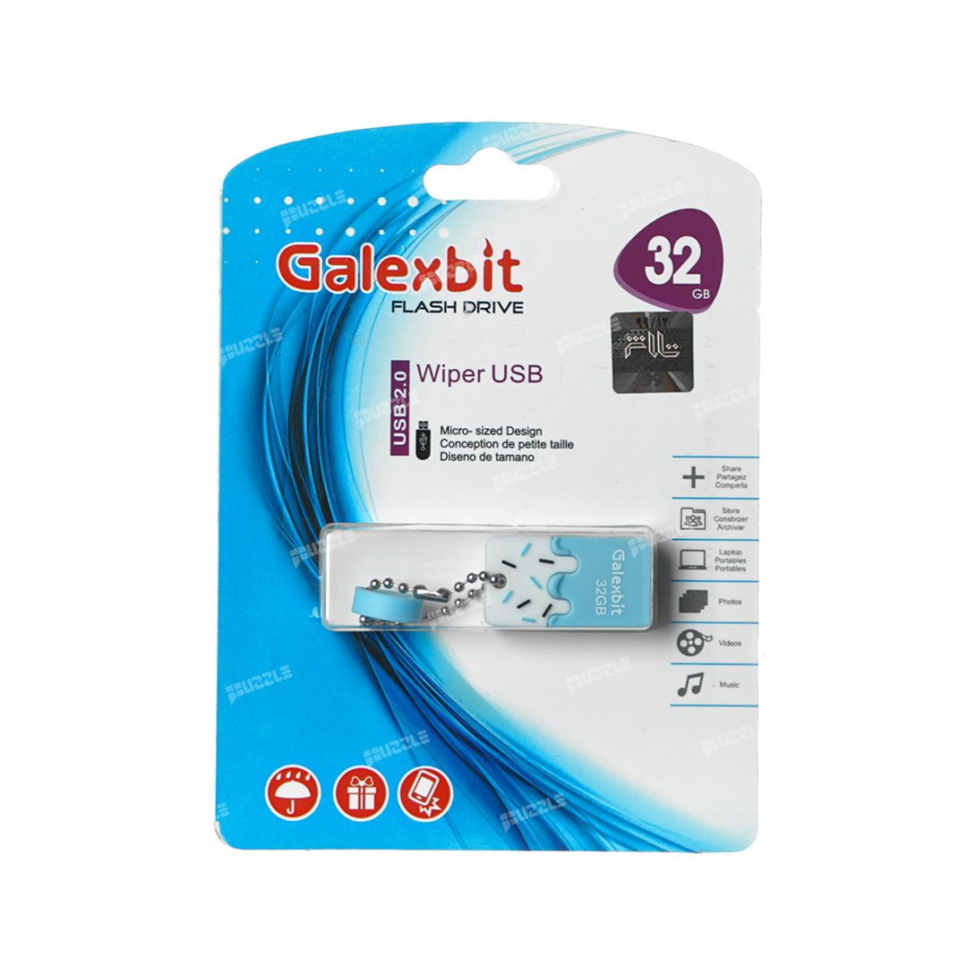 فلش گلکسی بیت ظرفیت 32 گیگ Galexbit Wiper USB 2