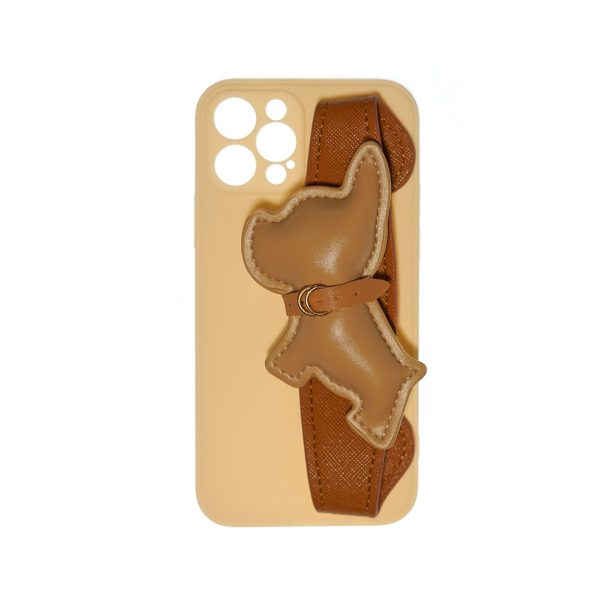 قاب گوشی بولداگ چرمی آیفون iPhone 12 Pro - iPhone 12 Pro leather bulldog phone Cover
