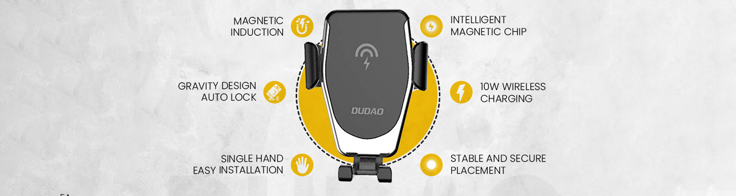 هولدر و شارژر بی سیم گوشی مدل DUDAO F3 PLUS