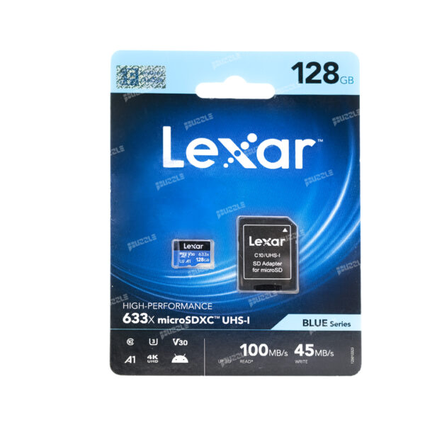 رم میکرو لکسار 128 گیگابایت مدل LEXAR 633X