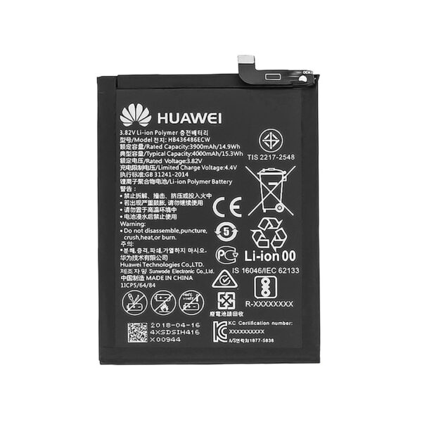 باتری اصلی هوآوی Huawei Mate 10 HB436486EBC یکی از محصولات ارائه شده توسط شرکت هواوی می باشد که از مشخصات فنی مشابه با همان باتری استفاده شده گوشی هوشمند هواوی Mate 10 بهره می برد