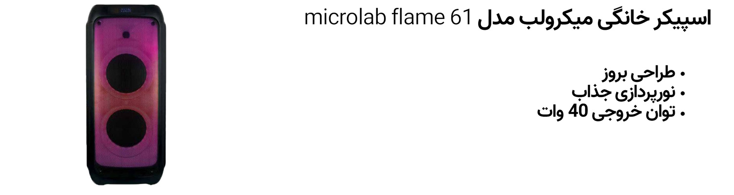 اسپیکر خانگی میکرولب مدل microlab flame 61