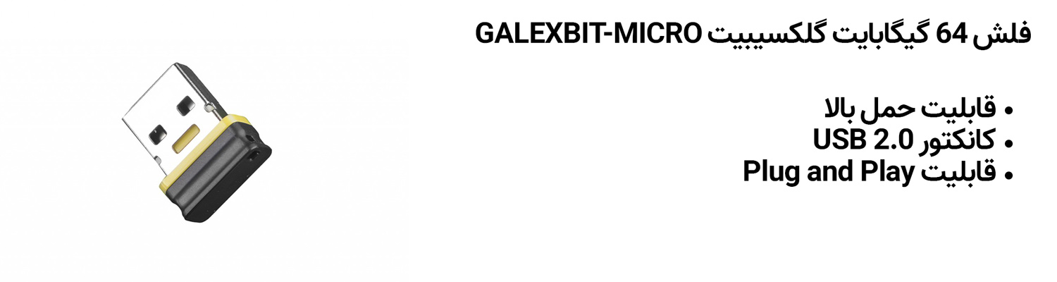 فلش 64 گیگابایت گلکسیبیت GALEXBIT-MICRO BIT