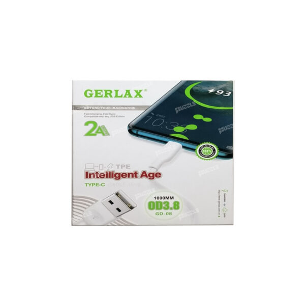 کابل شارژ تایپ سی جرلکس Gerlax GD-08 - Gerlax GD 08 Type C charging cable 02