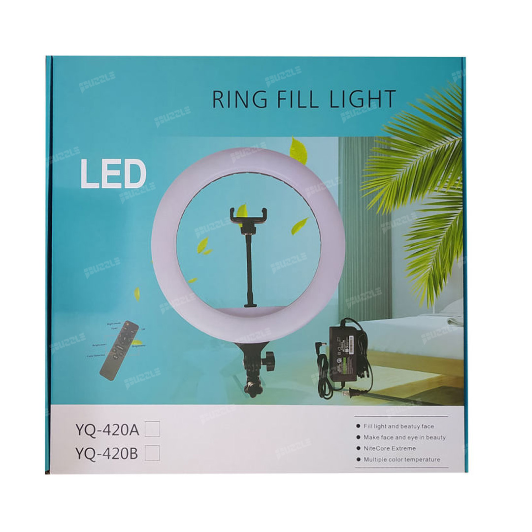 رینگ لایت پایه دار مدل Ring Light YQ-420B
