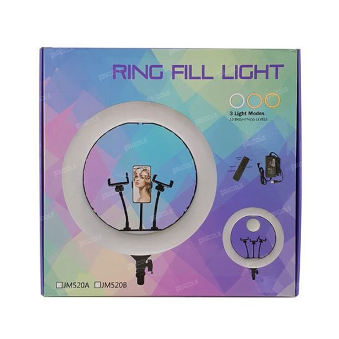 رینگ لایت پایه دار مدل Ring Light YQ-520A