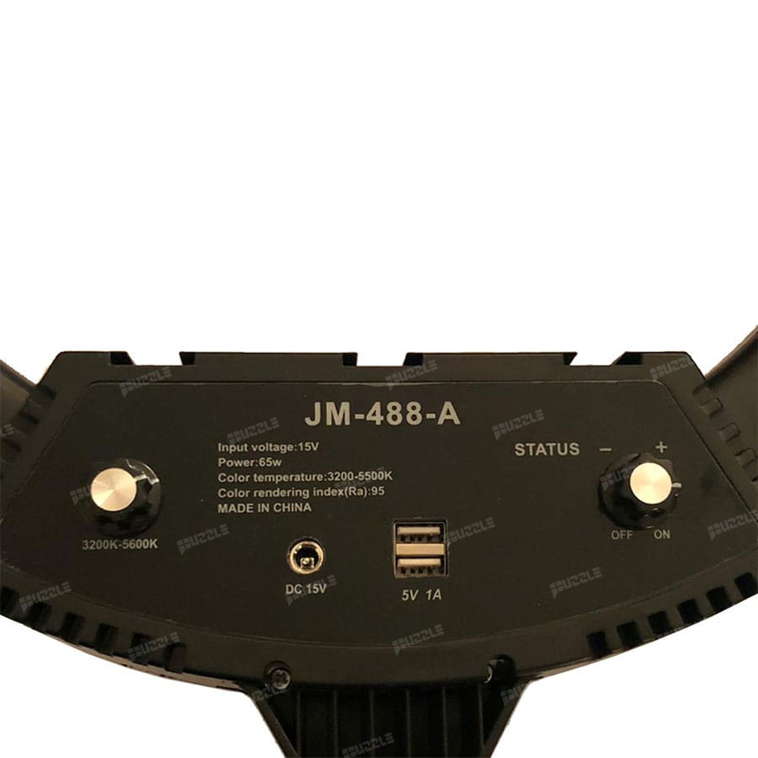 رینگ لایت پایه دار مدل Ring Light jm-488a