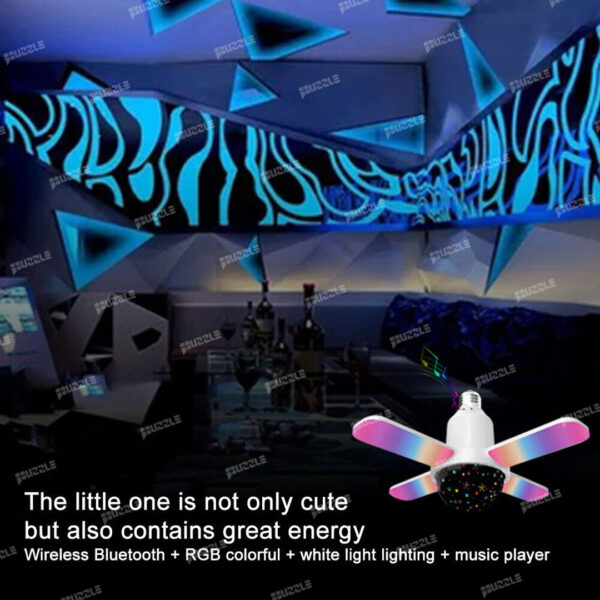 لامپ موزیکال و رقص نور مدل led deformation music lamp