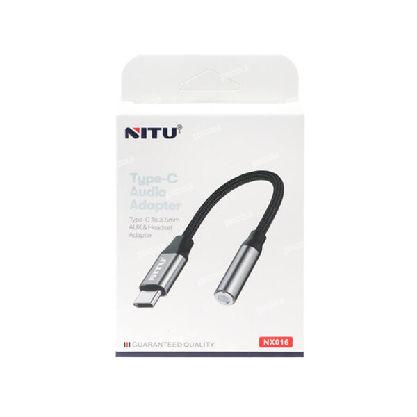 کابل تبدیل تایپ سی به جک 3.5 میلیمتری نیتو مدل NITU NX016 - NITU NX016 type C to 3.5mm AUX Cable 2