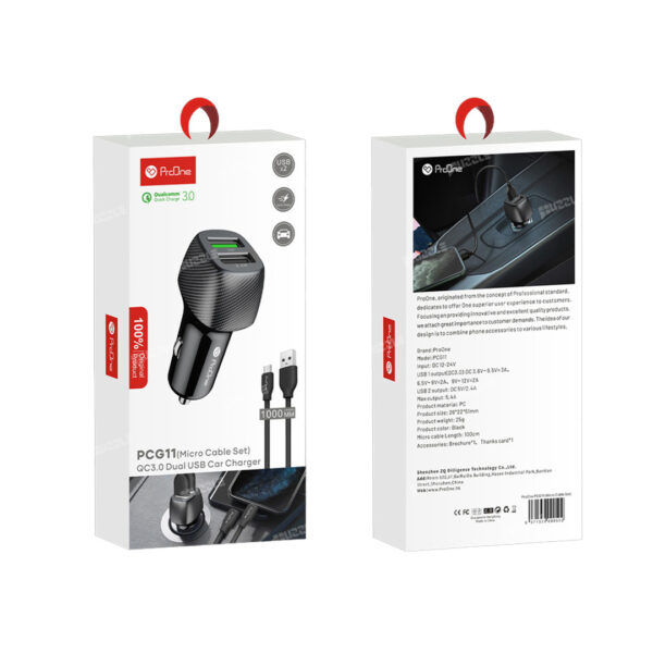 شارژر فندکی پرووان مدل ProOne PCG11
