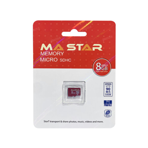 رم میکرو ام ای استار 8 گیگابایت مدل Ma Star 533X - Ma Star 533X 8GB Micro SD Card 01