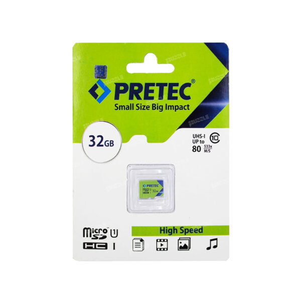 رم میکرو 32 گیگابایت مدل PRETEC 533X - PRETEC 533X 32GB Micro SD Card