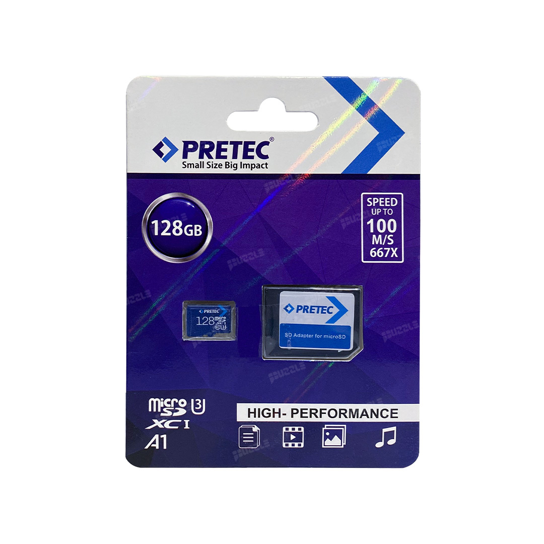 رم میکرو 128 گیگابایت مدل PRETEC 667X