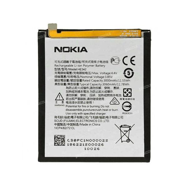 باتری اصلی نوکیا Nokia 5.1 Plus / 6.1 Plus / 6.1 / 7.1 HE342 - Nokia 5.1 Plus 6.1 Plus 6.1 7.1 HE342 Original Battery