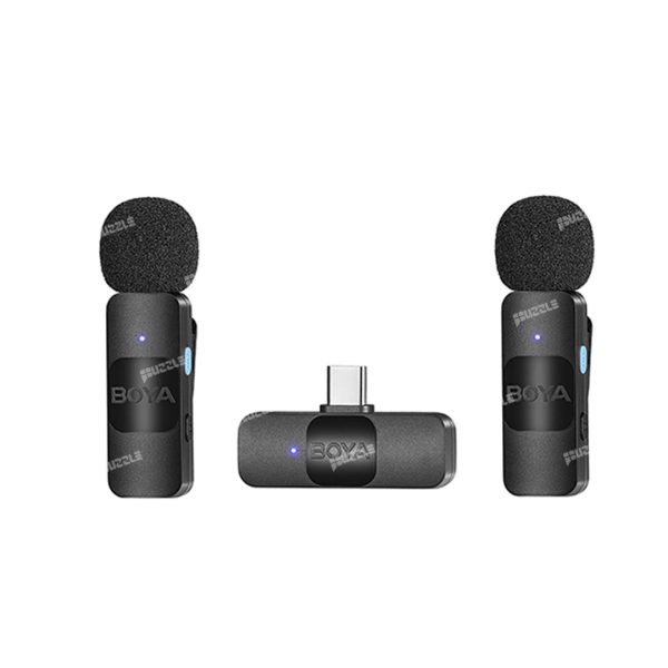 میکروفون بی‌سیم بویا مدل BOYA BY-V20 دو کاناله تایپ سی - Boya BY V20 For Type C Wireless Microphone 01