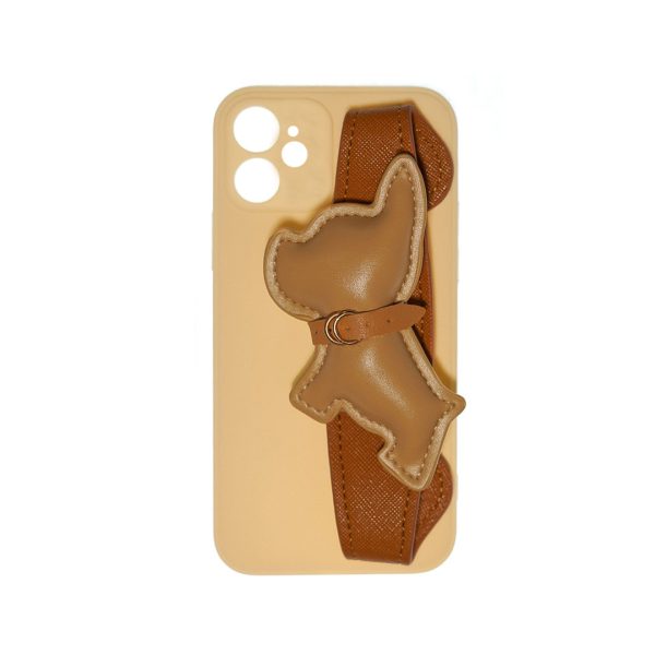 قاب گوشی بولداگ چرمی آیفون iPhone 12 - iPhone 12 leather bulldog phone Cover