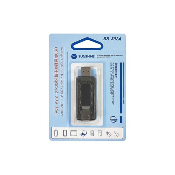 تستر شارژ و جریان تک پورت سانشاین مدل Sunshine SS-302A