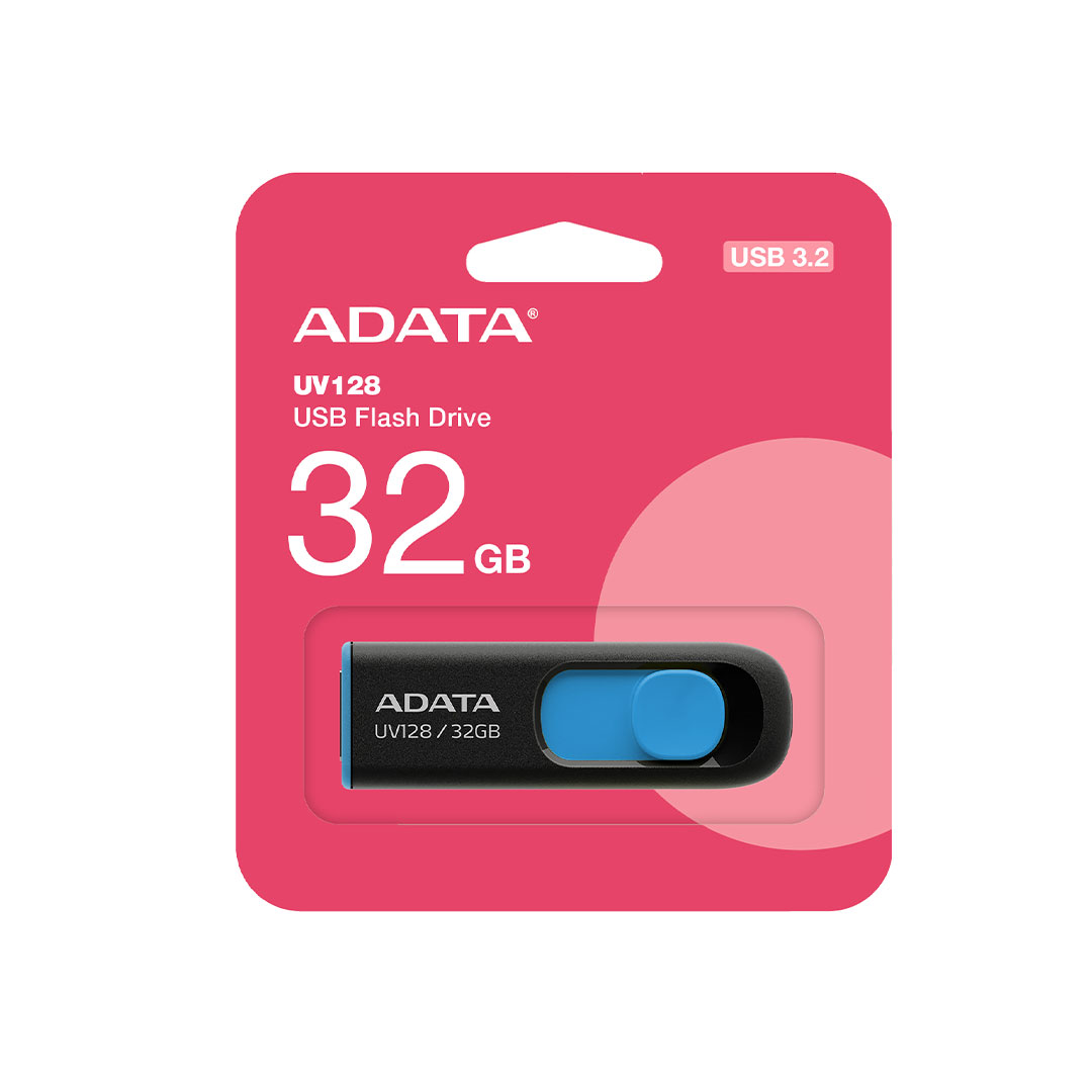 فلش ای دیتا مدل ADATA UV128 ظرفیت 32 گیگابایت