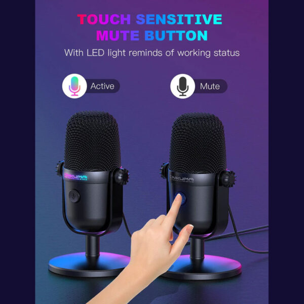 میکروفون گیمینگ رومیزی اونیکوما مدل M830 RGB