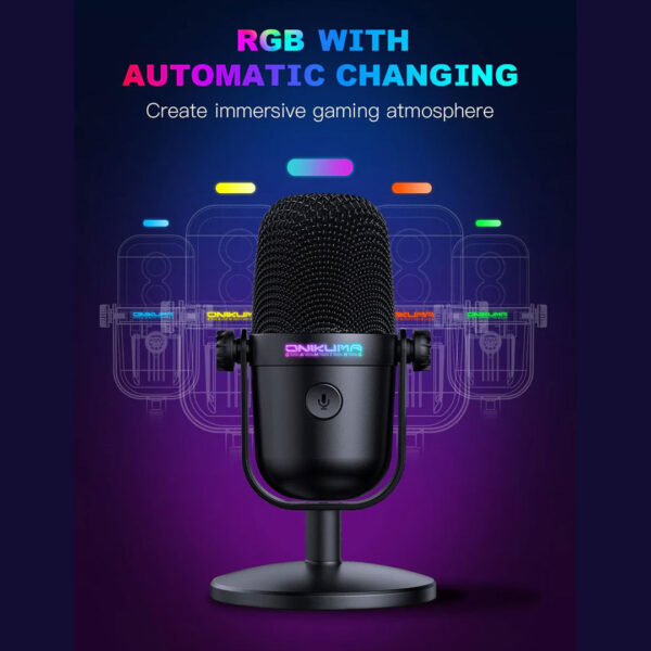 میکروفون گیمینگ رومیزی اونیکوما مدل M830 RGB