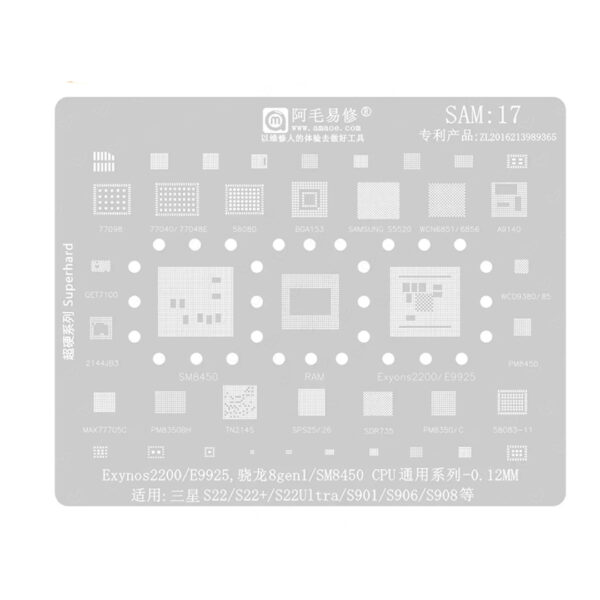 شابلون سامسونگ 17 مناسب Samsung S22 / S22 Plus / S22 Ultra - pzl 93307 cover