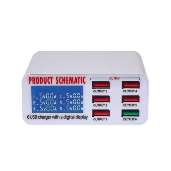 عکس شارژر رومیزی 6 پورت WLX-896 -شماره 1