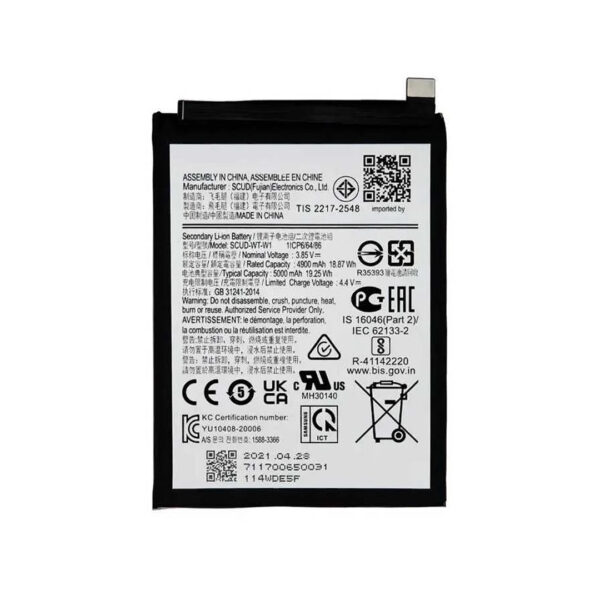 عکس باتری اصلی سامسونگ Samsung A14 5G / A04e / A042 / A22 5G WT-S-W1 -شماره 1