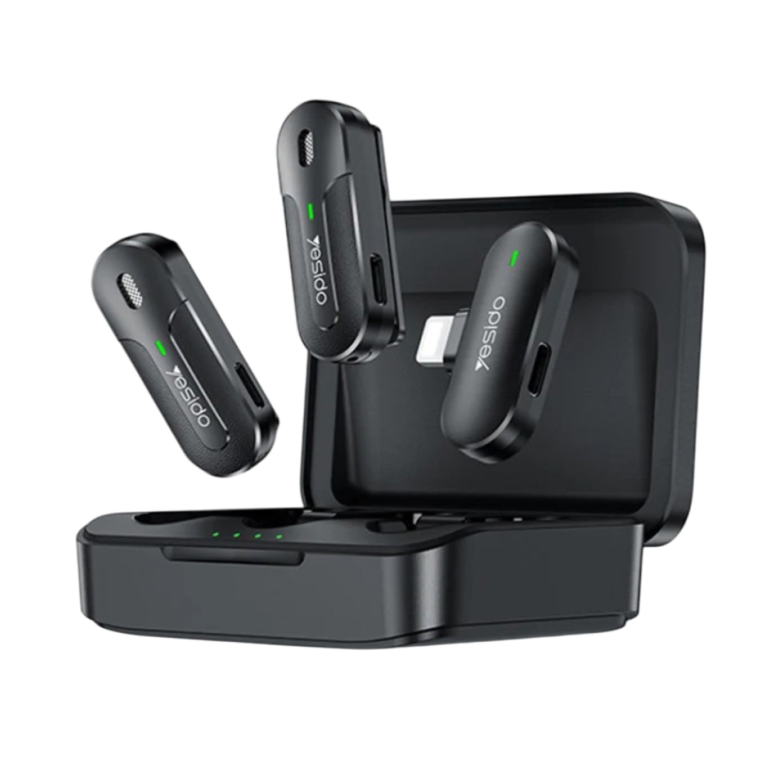 pzl-98938-01 عکس میکروفون یقه ای لایتنینگ بی سیم یسیدو Yesido KR16 -شماره 1