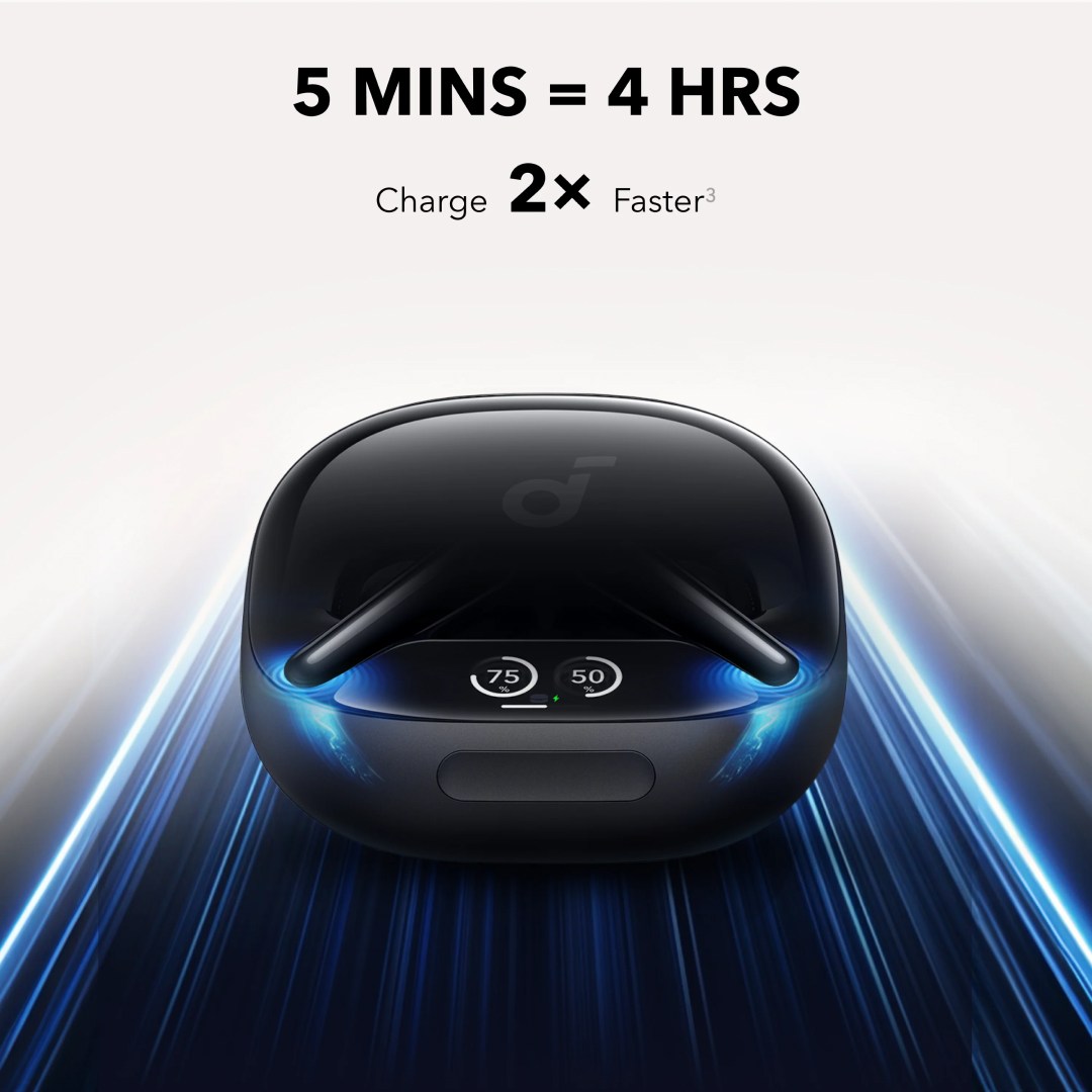فست شارژ در هندزفری بی سیم انکر مدل Anker Soundcore Liberty 4 Pro