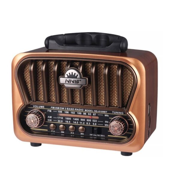 عکس اسپیکر بلوتوث طرح رادیو مدل NNS NS-8109BT -شماره 1