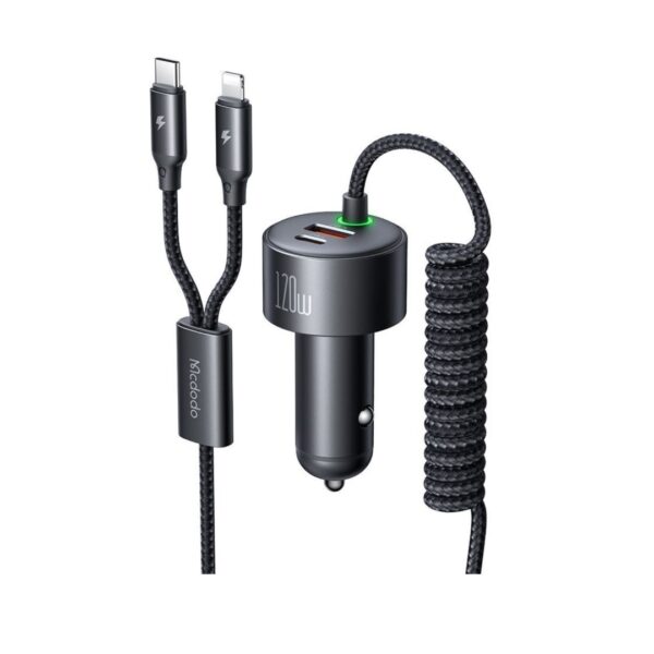 عکس شارژر فندکی مک دودو مدل Mcdodo CC-0370 توان 120 وات -شماره 1