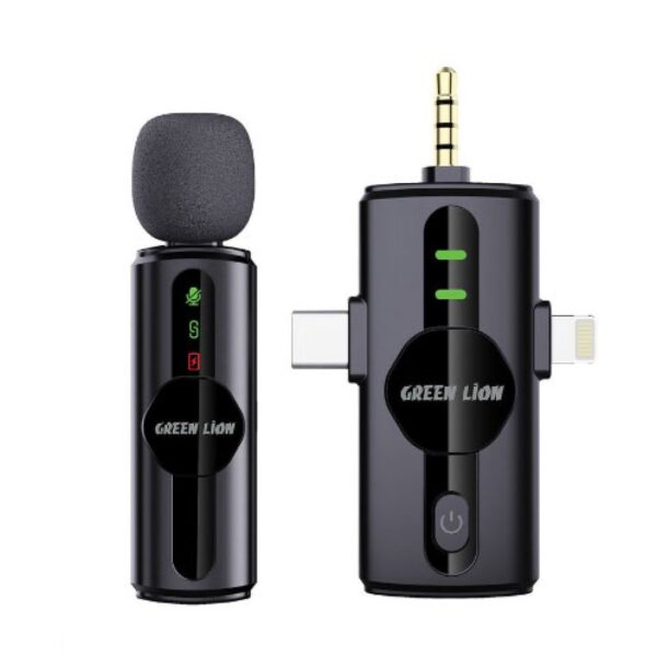 عکس میکروفون سه کاره بی سیم گرین لاین Green Lion GM-79X -شماره 1