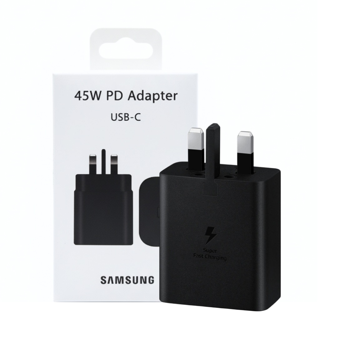 آداپتور شارژر USB-C سامسونگ 45w اورجینال 3 پین