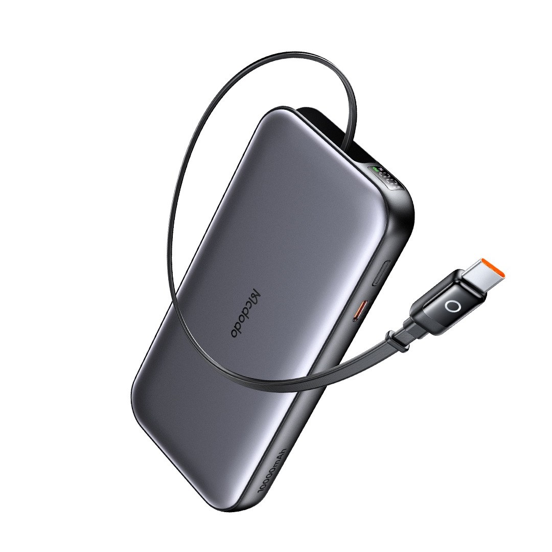 پاوربانک 45 وات مک دودو مدل MC-592 ظرفیت 10000mAh با کابل جمع شونده