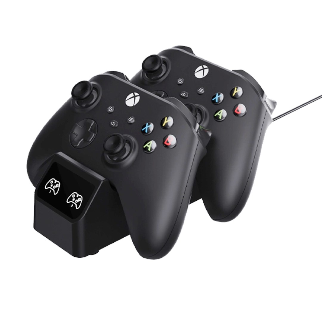 عکس پایه شارژر دسته بازی اسپارک فاکس مناسب Xbox Series X/S مدل W20X513 شارژ دو کنترلر همزمان با پایه شارژر دسته بازی ایکس باکس اسپارک فاکس برای Xbox Series X/S مدل W20X513