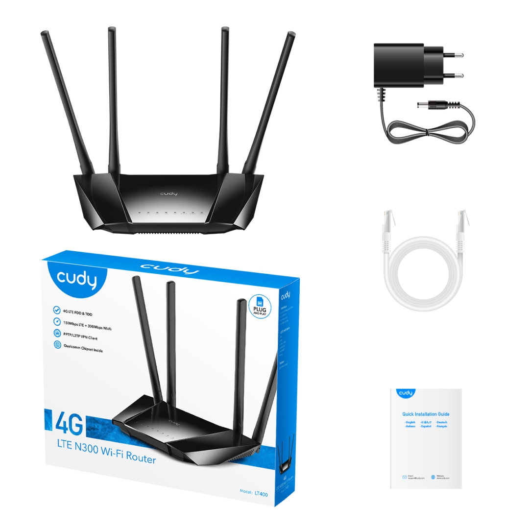 اقلام همراه مودم روتر 4G LTE بی‌سیم کودی مدل LT400