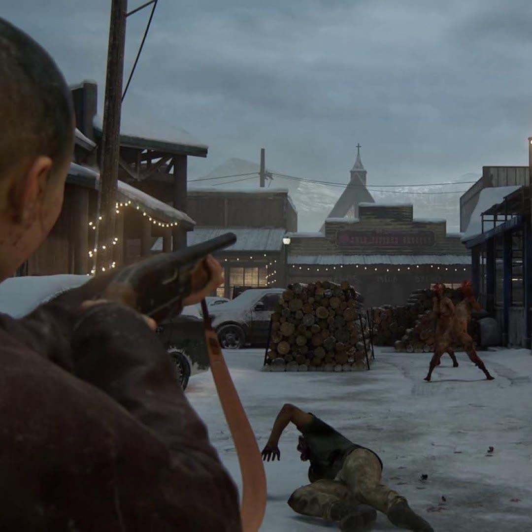 عکس بازی The Last of Us Part II Remastered مخصوص PlayStation 5 بازی The Last of Us Part 2 Remastered با ورود زامبی به از شهرک