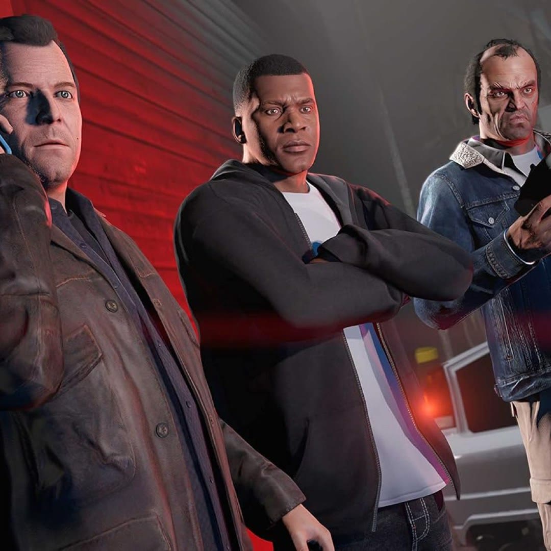 عکس بازی Grand Theft Auto V نسخه Standard مخصوص PlayStation 5 سه شخصیت بازی Grand Theft Auto V نسخه Standard مخصوص PlayStation 5