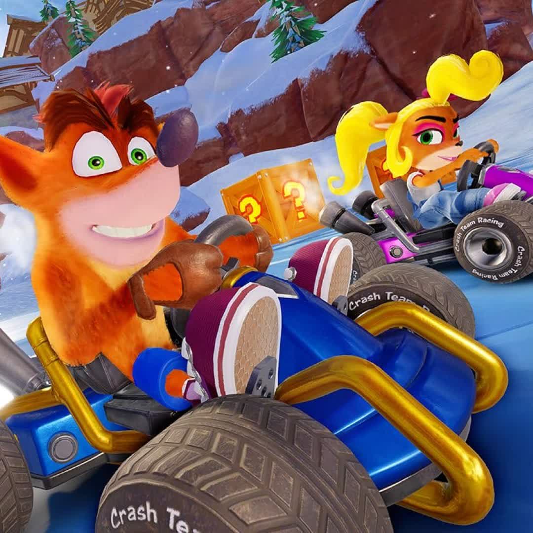 عکس بازی Crash Team Racing-Nitro Fueled مخصوص PlayStation 4 جاده برفی بازی Crash Team Racing-Nitro Fueled برای PlayStation 4