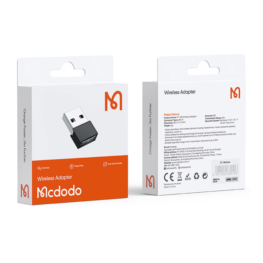 جعبه دانگل بلوتوث نسخه 5.1 مک دودو مدل Mcdodo OT-158