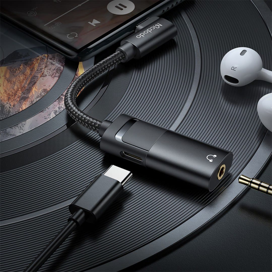 مبدل تایپ سی به USB-C و جک 3.5mm Mcdodo CA-188