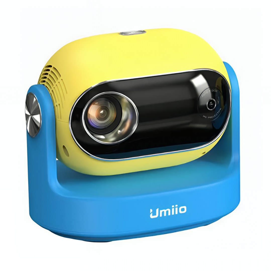 عکس ویدئو پروژکتور 1080 مدل UMiiO U30 Umiio U30 Super Smart Premium Projector رنگ زرد