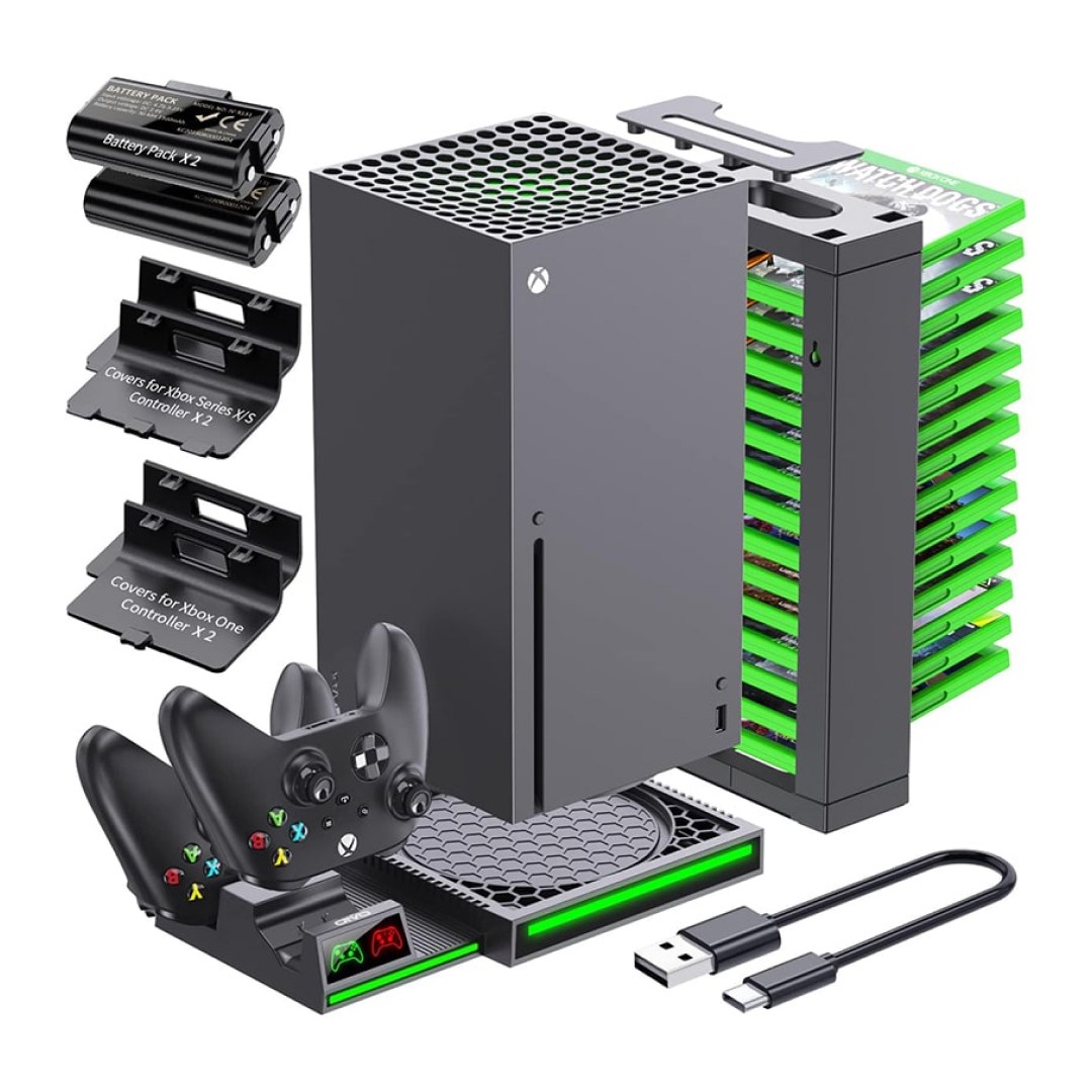 DOBE XBOX X Functional Cooling Stand TYX-0667 رنگ مشکی