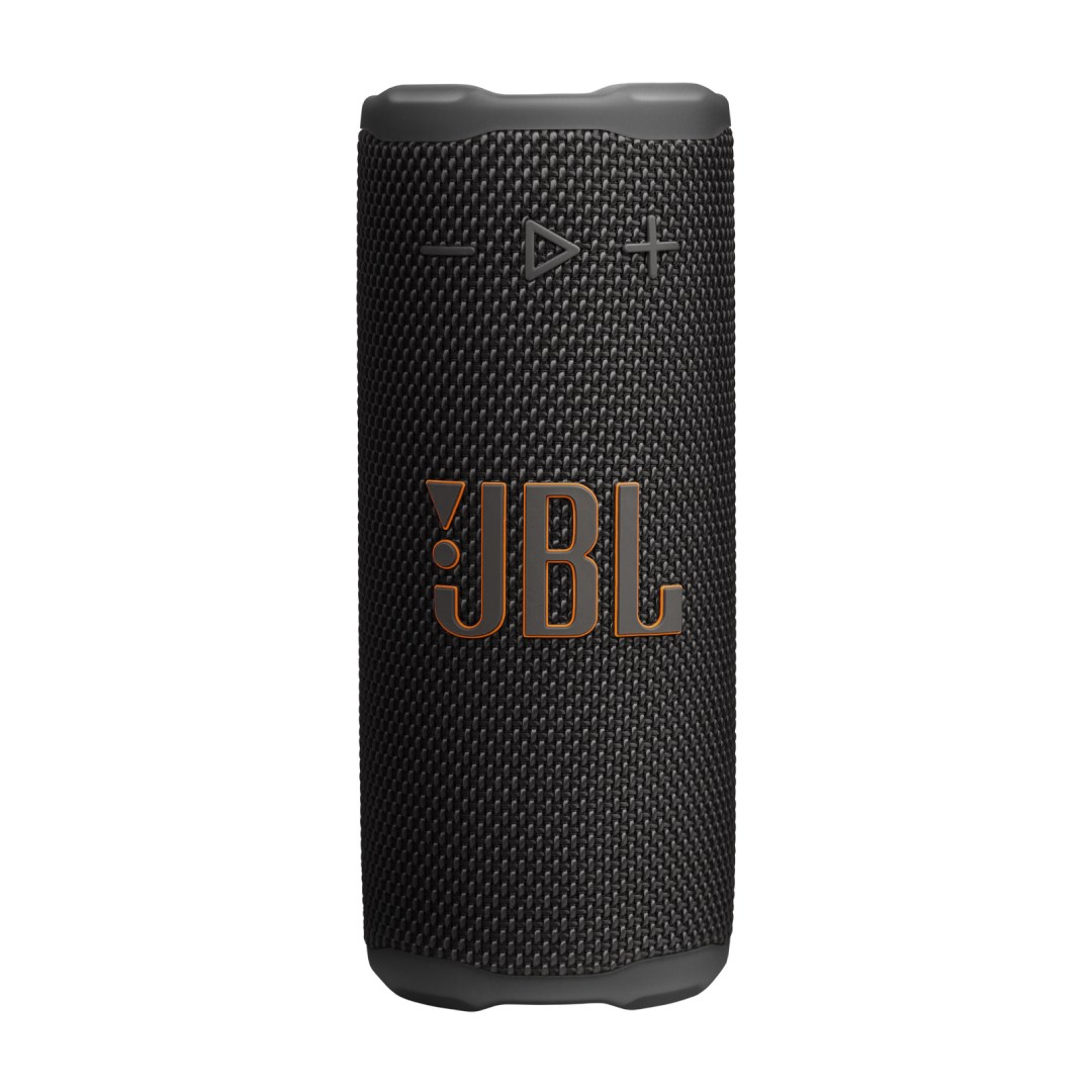اسپیکر بلوتوثی قابل حمل 16 وات JBL Grip از زاویه روبرو رنگ مشکی