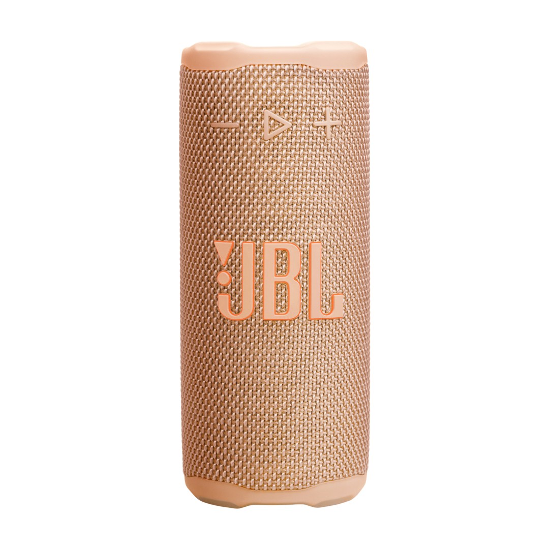 اسپیکر بلوتوثی قابل حمل 16 وات JBL Grip از زاویه روبرو رنگ نارنجی